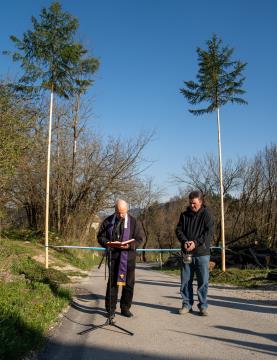Odprtje novoasfaltiranega dela ceste Špitalič – Okrog (13)